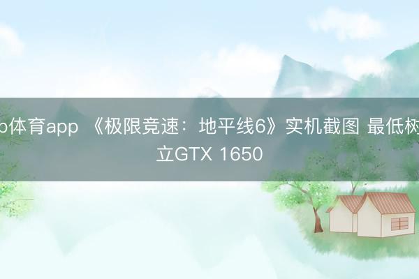 b体育app 《极限竞速：地平线6》实机截图 最低树立GTX 1650